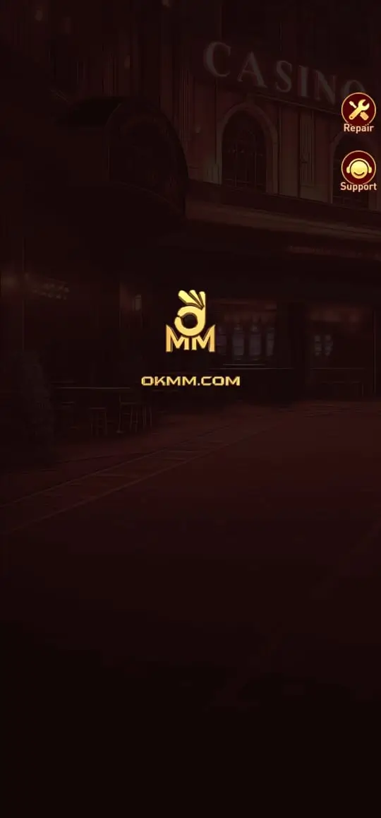OKMM app loading screen with the OKMM logo